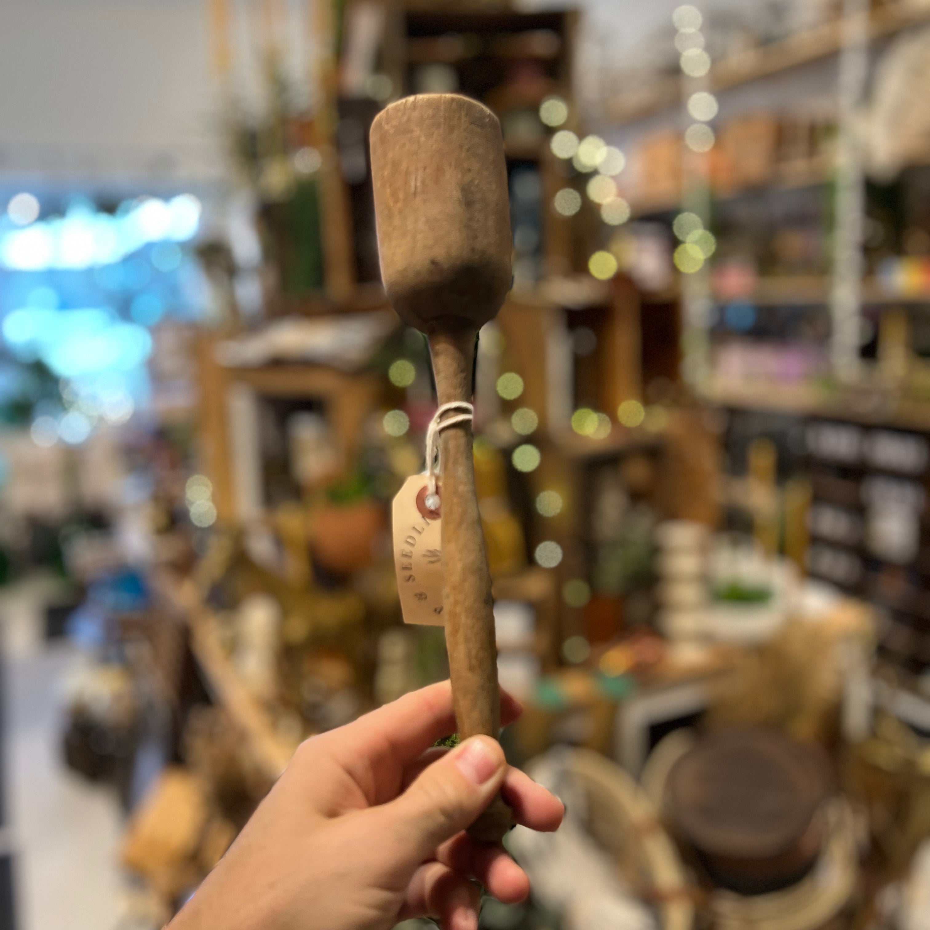 Vintage Sauerkraut Stomper Sap & Seedling Market